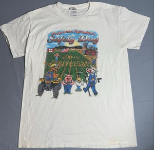 Vintage Farm Graphic Tee Progressive Agriculture Safety Day Gildan Medium - Bild 1 von 8