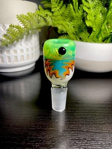 18 mm Perücke Wag Glasschale (Green Slyme) Made in USA - Bild 1 von 4