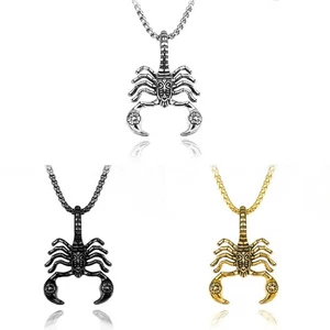 3 Stück Hip Hop Skorpion Anhänger Halskette, Gothic Punk Style Unisex Schmuck  - Bild 1 von 8