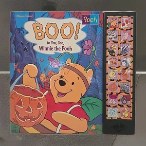 Vintage Play A Sound Boo to you too Winnie the Pooh Tested Works Halloween 1997 - Imagen 1 de 13