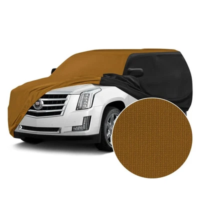 For Kia Sorento 24 Satin Stretch Indoor Hertz Gold Custom Car Cover w Black - Image 1 of 4