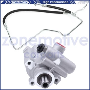 Fits Chevy Trailblazer GMC Envoy 02-06 Power Steering pump w/ Pressure Line Hose - Picture 1 of 8
