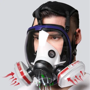Emergency Full Face Cover Respirator Mask for Painting Spraying Welding Sanding - Picture 1 of 15