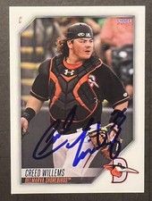 2022 Creed Willems Minor League Signed Rookie Delmarva Shorebirds Orioles Auto
