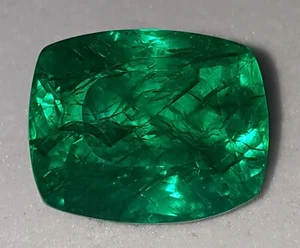 46.07 Ct Natural Colombian Green Emerald Loose Certified Gemstone Huge Size Gems - Picture 1 of 13