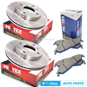 Front Disc Brake Rotors & Pads for Great Wall X240 4WD Wagon 2.4L 2009-2016 - Picture 1 of 6