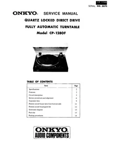 Service Manual-Anleitung für Onkyo CP-1280 F  - Picture 1 of 1