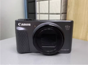 Canon SX730 Cam with Flip Screen Easy Vlogging and Selfie Taking 20MP Black  - Picture 1 of 8