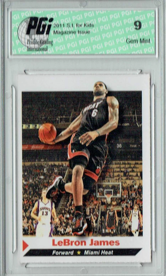PGI 9 Lebron James 2011 S.I. for Kids #23 Miami Heat Trading Card - Image 1 of 1