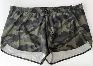 Old Navy Women’s Active Running Shorts XXL Green Camo Go Dry Stash Pocket NWT - Picture 1 of 12