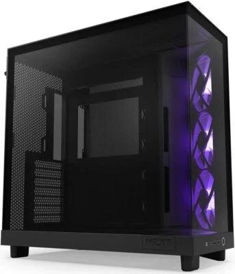 NZXT H6 Flow RGB - Mid-Tower Airflow Gaming Gehäuse Schwarz Glasfenster - Bild 1 von 4