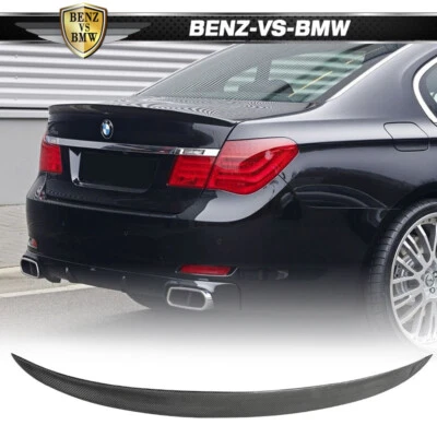 Fits 2009-2015 F01 7-Series AC Style Rear Trunk Spoiler Wing Carbon Fiber - CF — 第 1/4 张图片