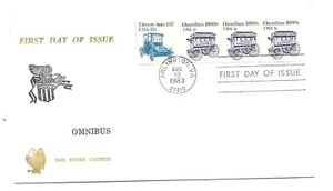 1897 1c Omnibus 1880s Ron Myers Cachets FDC - Picture 1 of 1