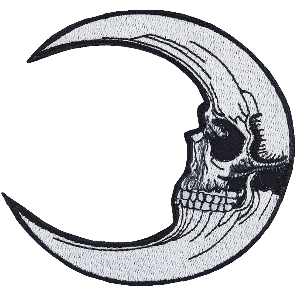 Totenkopf Pirat Aufnäher 7x7 Cm – Gestickter Bügelflicken Für Kleidung & Accessoires