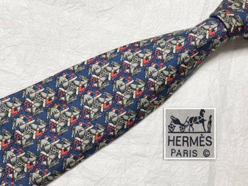 HERMÈS Cravatta uomo HERMES Francia vera seta cravatta abito classico lusso multicolore T108