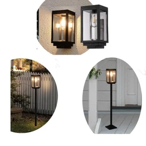 LED Solar Post Light outdoor Tabletop,Wall-Mounted Garden Pole Lighting Yard - Picture 1 of 10