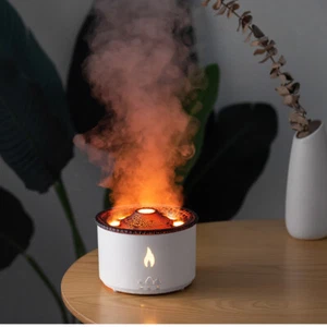 Essential Oil Flame Effect Diffuser Home Aromatherapy Air Humidifier - Picture 1 of 10