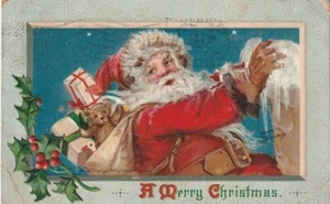 Frances Brundage -- Babbo Natale in abito rosso -- Buon Natale -- 1911 - Foto 1 di 2