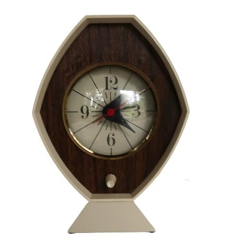 Vtg MCM Brown & Bigelow Diamond Remembrance Alarm Clock Cover