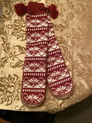 Calcetines Zapatilla Casa Estilo Nórdico Tradicional Mujer Talla 10 - Suelas Antideslizantes. Foto 1 de 4