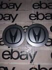 Pair Of (2) 2007-2011 OEM Acura Center Caps  Silver & Black  44732-S6M-A00 68mm