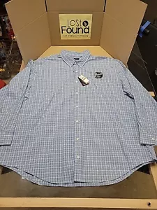 NWT Arrow Performance Men's 3XL Big & Tall Blue Long Sleeve Button Down Shirt - Picture 1 of 13