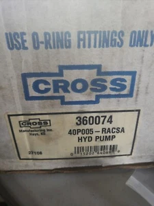 Cross 360074 40p005-racsa Hyd Pump e5089456 hpi france - Picture 1 of 7