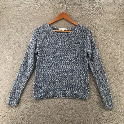 Uniqlo Sweater Womens XS Blue Knitted Pullover Long Sleeve Crew Neck Casual - Image 1 of 4