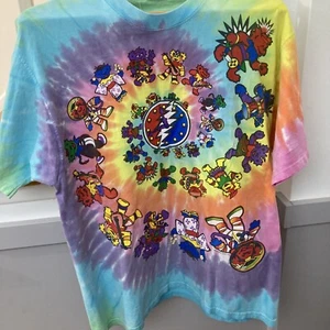 T-shirt vintage anni '90 Greatful Dead Bears XL Nike SB grande crackling e colori - Foto 1 di 16