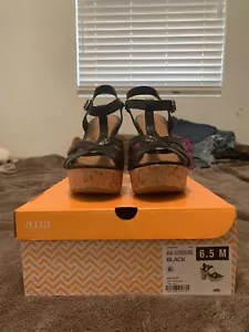 ANA- A New Approach- Vicksburg platform sandle black 6.5. Retail $65 - Picture 1 of 9