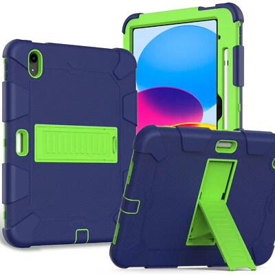 For iPad 10th Mini6 8th Air4 5 10.2 Pro 11 10.5 Shockproof Hard Stand Back Cover - Image 1 of 4