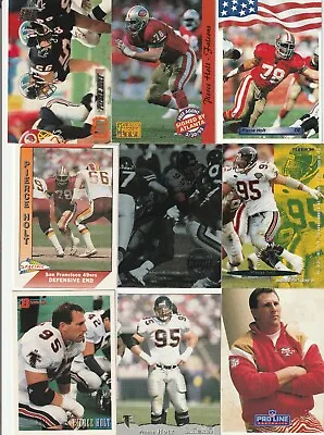 PIERCE HOLT LOT OF 30 FOOTBALL CARDS 16 DIFFERENT 49'ers ANGELO STATE RAMS • 3.88£