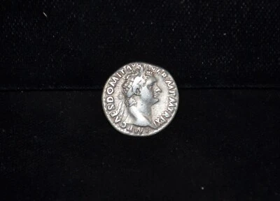 Roman Empire Domitian 92 AD Silver Denarius #KTM10007 - Image 1 of 2