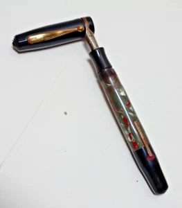 5th Ave Fountain Pen, Marbled Body, 5th Avenue Lever Fill 4 3/4" JRR26 - Picture 1 of 10