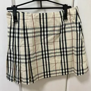 Minigonna BURBERRY beige Nova a quadretti per bambini dal Giappone usata - Foto 1 di 4