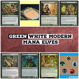 mtg Green White Elves Modern Mana deck Magic the Gathering rares Glissa Joiner