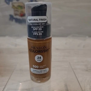 Base natural Revlon ColorStay 24 horas piel seca normal 500 NUEZ 1 oz NUEVA - Imagen 1 de 4