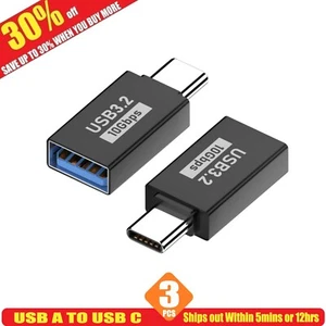 3x USB Type C To USB 3.2 Charging Adapter OTG 5Gbps High Speed Charger Converter - Picture 1 of 13