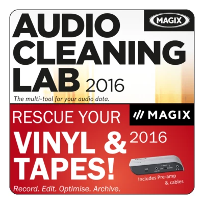 MAGIX Rescue Your Vinyl & Tapes 2016 with Audio Cleaning Lab 2016 - [Boxed] - Image 1 of 4