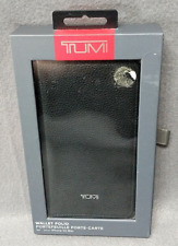 Tumi Black Leather Folio Phone Case iPhone XS Max