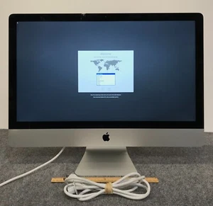 Apple iMac A1419 MD096LL/A 2012 2K 27" AIO i5-3470 16GB RAM 1TB HDD w/Power Cord - Picture 1 of 5