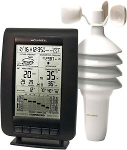AcuRite Deluxe Wireless Weather Station with Wind Sensor Acu-Rite 00638A1 NEW