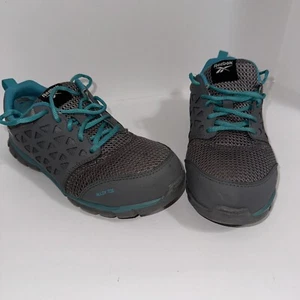 Reebok Sublite Cushion Athletic Work Shoe-Gray-Women's 8M - Picture 1 of 22