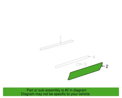 Original GM 15198634 NOS 2005-6 Pontiac Montana LH puerta delantera moldura inferior Foto 1 de 3