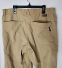 Patagonia Mens Pants Lightweight Tan Size 34 Outdoor Sport Hiking Fishing Casual