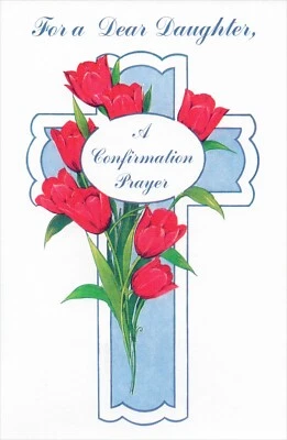 Sweet CONFIRMATION PRAYER Card FOR DEAR DAUGHTER by Popular Greetings + Envelope - Image 1 of 4