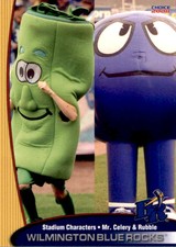 2008 Wilmington Blue Rocks Choice #33 Mr. Celery Rubble MASCOT NM Baseball Card
