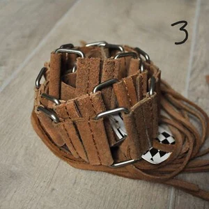 Suede and Chain Belt with Fringe  - Picture 1 of 1