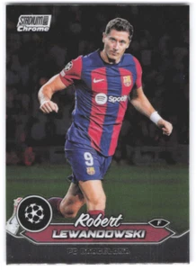 2023-24 Topps Stadium Club Chrome UCC Robert Lewandowski - Picture 1 of 2
