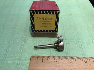 Philco OEM Part 33-5587-20 Variable Pot Control 5000 Ohms Chassis 7L70 - Image 1 of 3